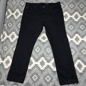AG Adriano Goldschmied Everett Slim Straight Black Pants Mens 40x32 1794SUDSBA